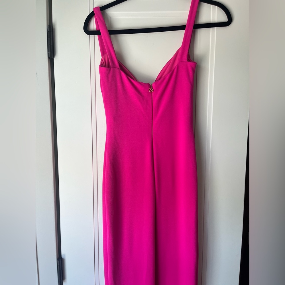 NWT $329 Revolve Nookie Romance Sweetheart Gown Maxi Dress Pink Fuchsia XS - Picture 10 of 12